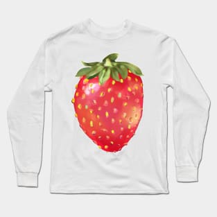 colorful strawberry oil painting Long Sleeve T-Shirt